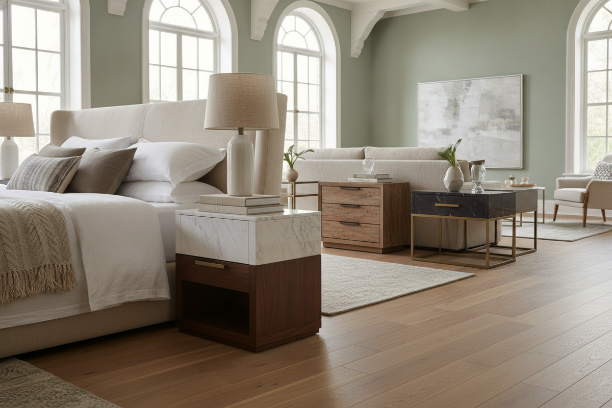 Ashley Furniture Marble Top Nightstand Guide: Styles, Materials, and Bedside Selection Frameworks