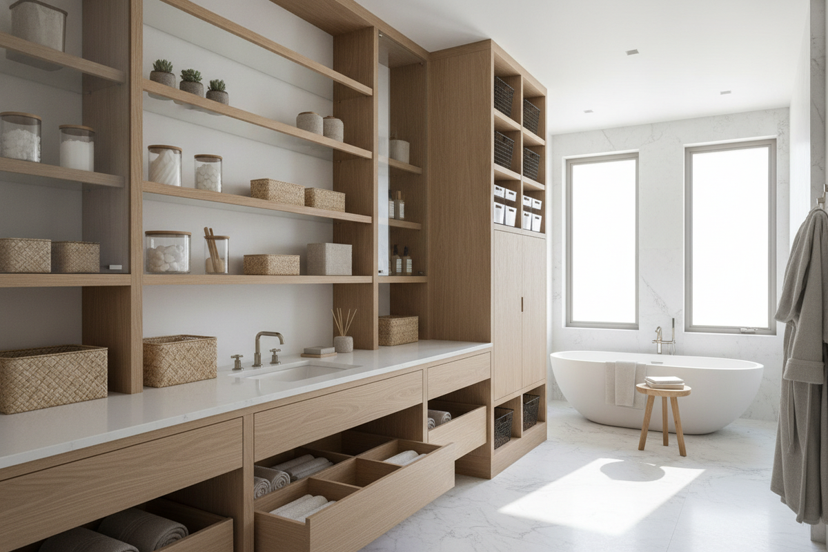 Bathroom Storage Guide: Organization Frameworks, Container Systems, and Spatial Layouts