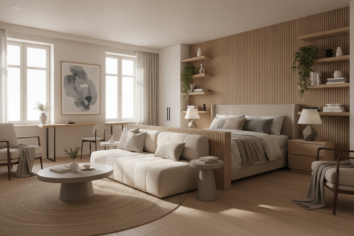Bedroom Layout Ideas with Couch: Spatial Planning, Zoning Frameworks, and Furniture Selection