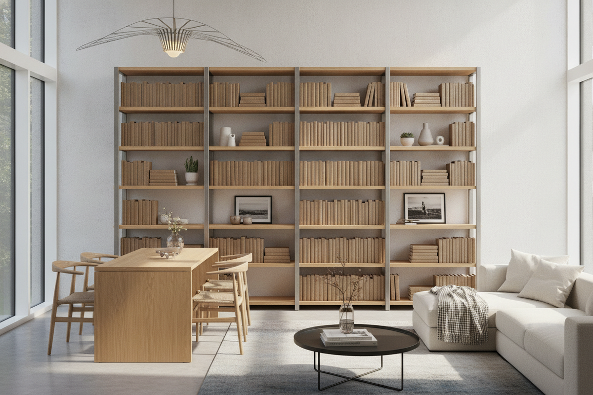 Book Shelf and Table Combo Guide: Multi-Functional Designs, Sizing, and Spatial Layouts