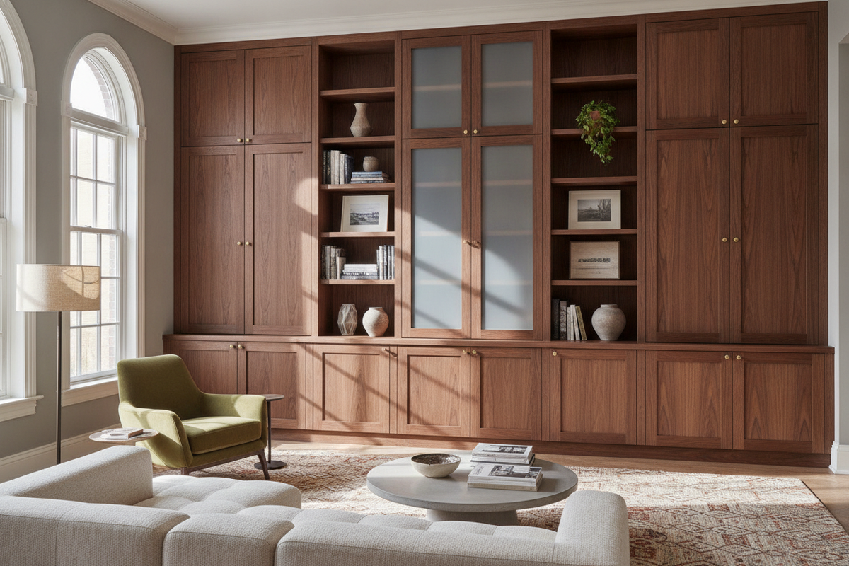 Bookcase with Doors Buyer Guide: Storage Zoning, Door Styles, and Room Placement