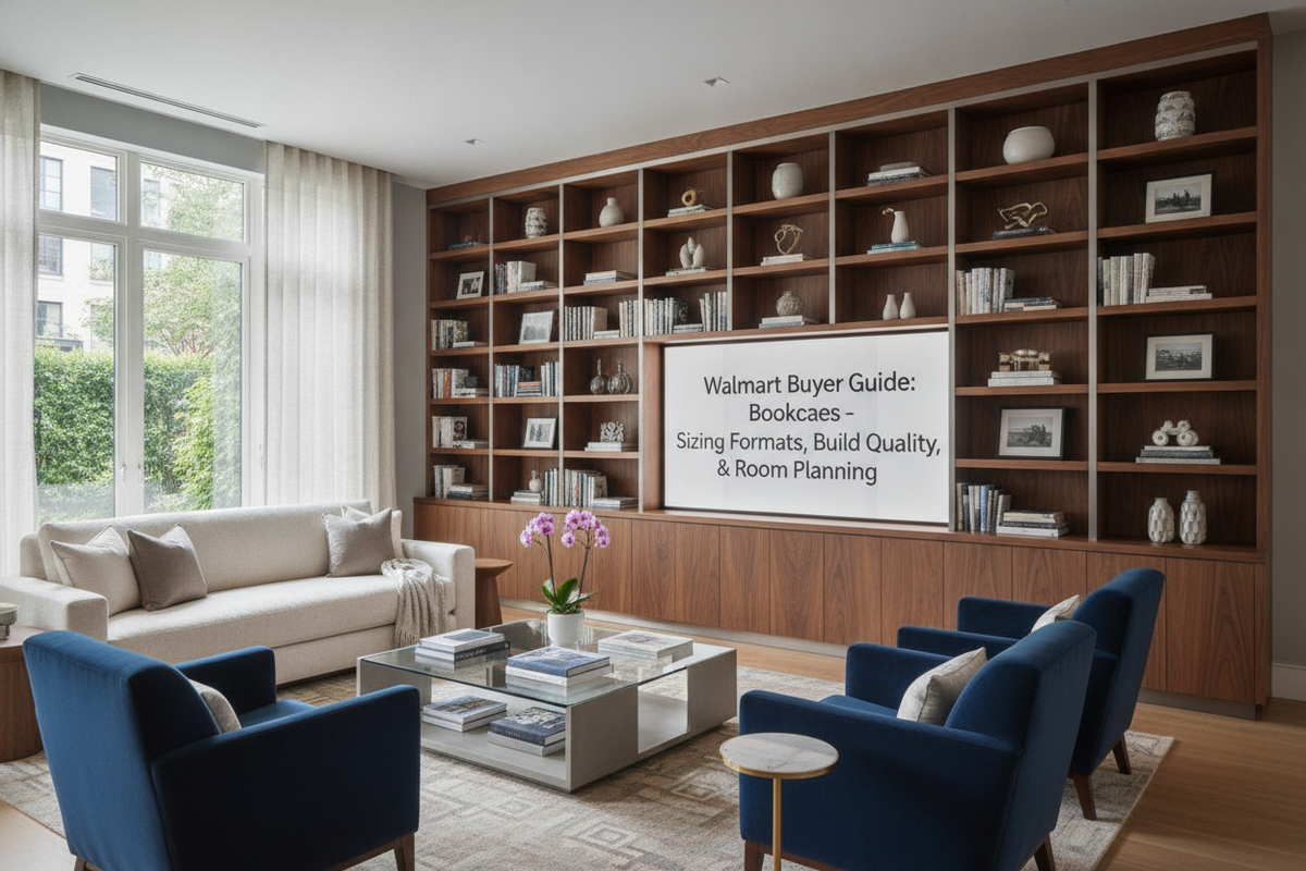 Bookcases at Walmart Buyer Guide: Sizing Formats, Build Quality, and Room Planning