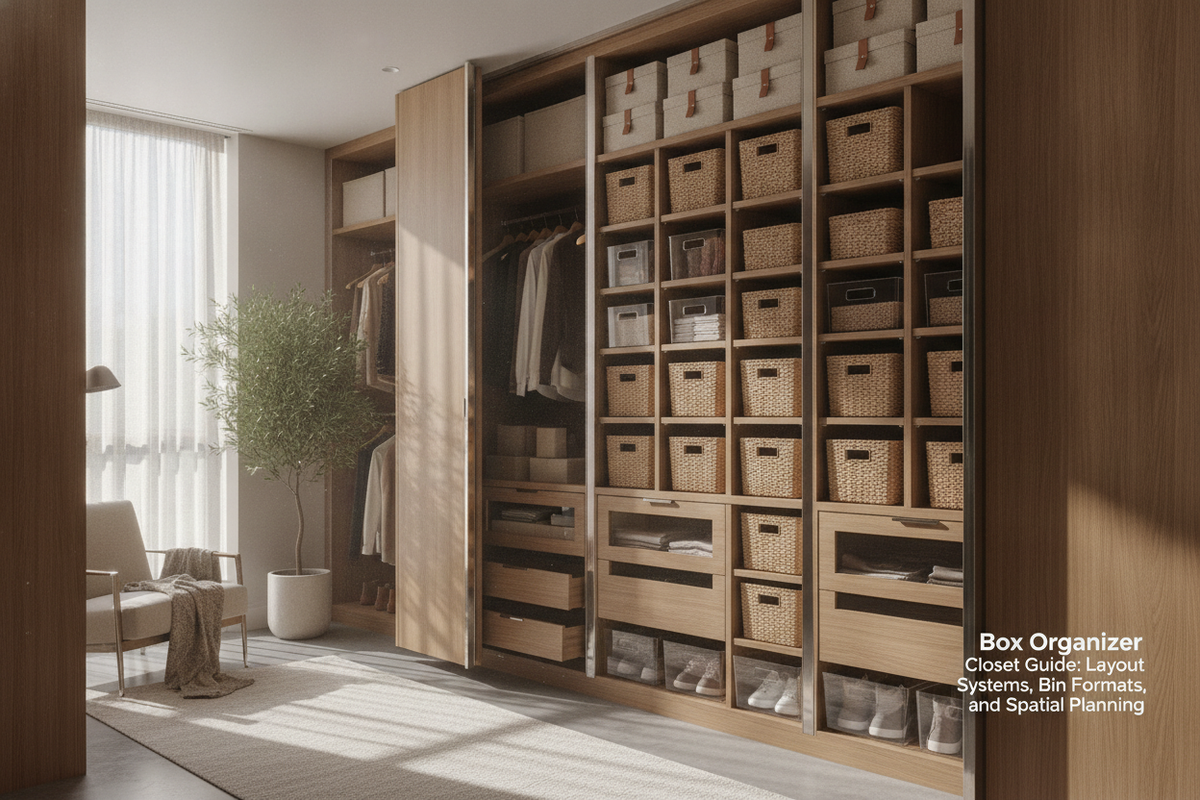 Box Organizer Closet Guide: Layout Systems, Bin Formats, and Spatial Planning