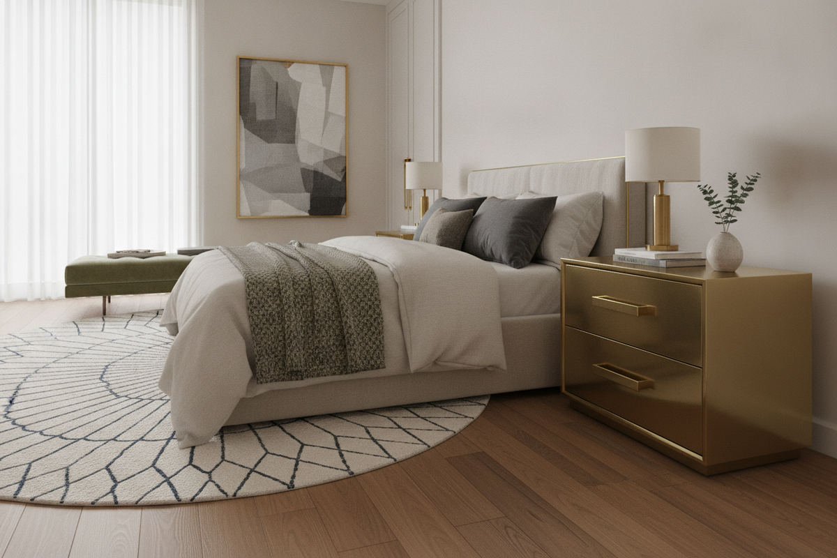 Brass Nightstand with Drawer Guide: Styles, Hardware Accents, and Bedroom Layouts