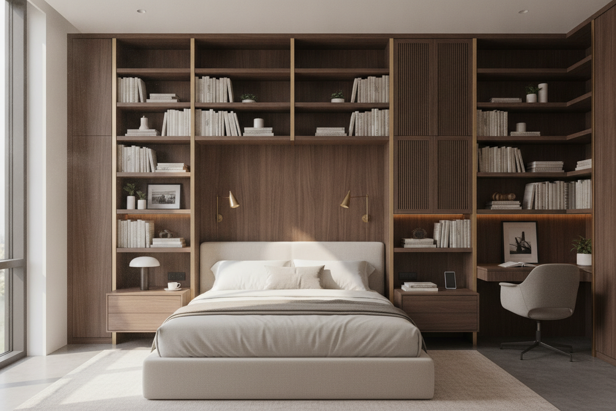 Bedroom Built-In Bookshelves Guide: Layouts, Bed Surrounds, and Design Trade-Offs