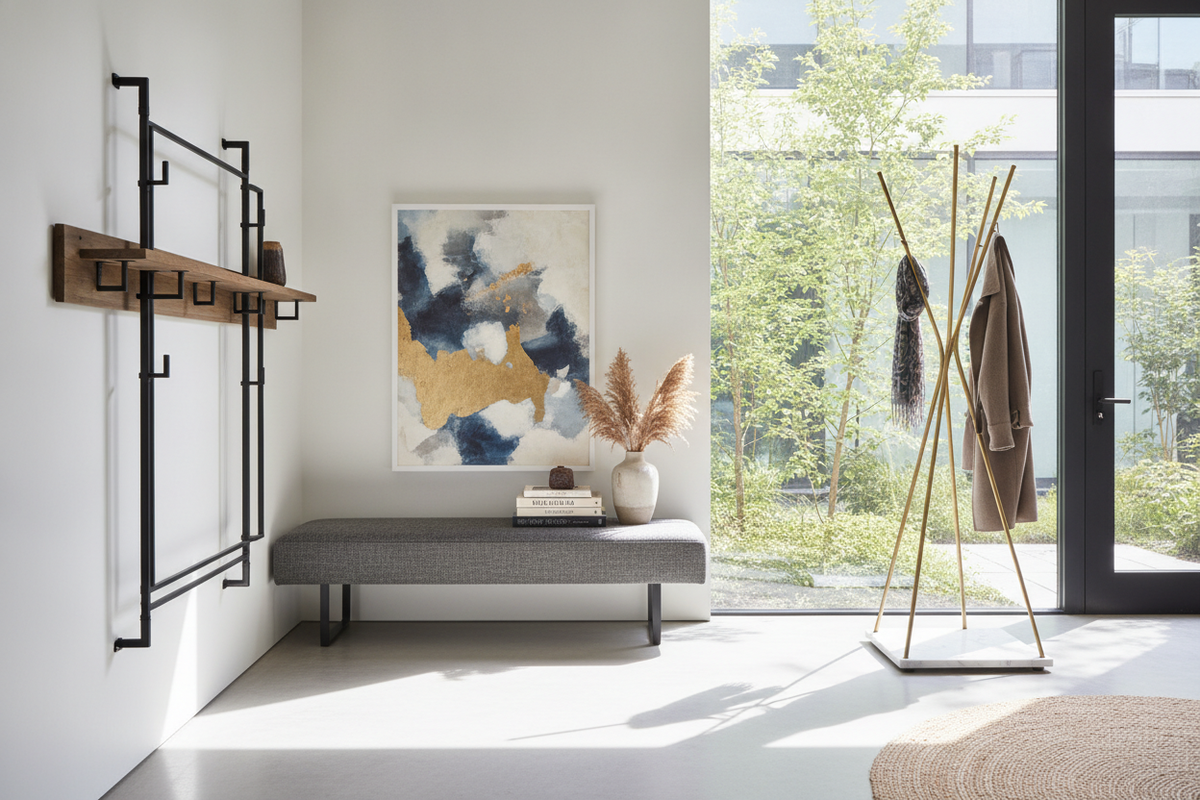 Modern Coat Rack & Hook Guide: Architectural Entryway Storage, Wall vs. Freestanding Layouts, and Design Within Reach Styling