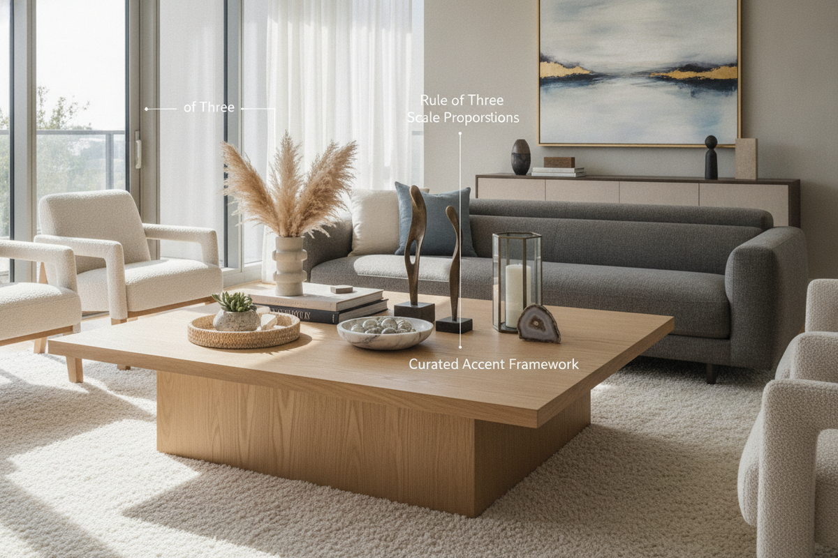 Wayfair Coffee Table Decor Guide: Styling Formulas, Scale Proportions, and Curated Accent Frameworks