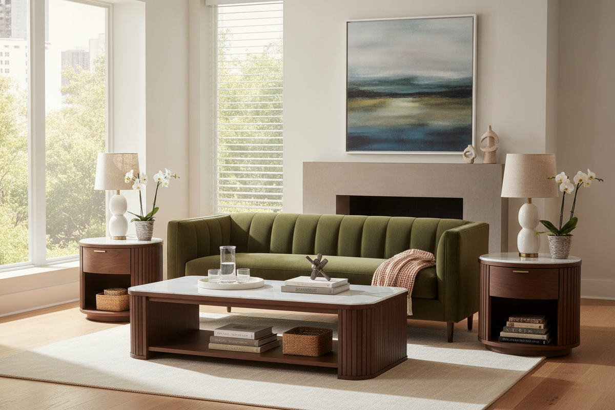 Matching Coffee and End Tables Sets: Spatial Planning, Storage Solutions, and Styling Principles