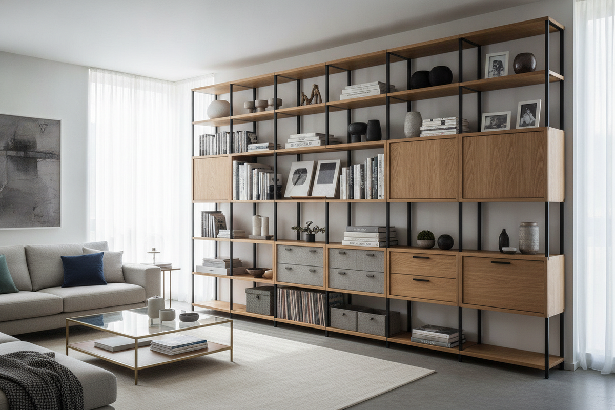 Bookshelf Combination Buying and Layout Guide: Modular Systems, Storage Zoning, and Configuration Frameworks