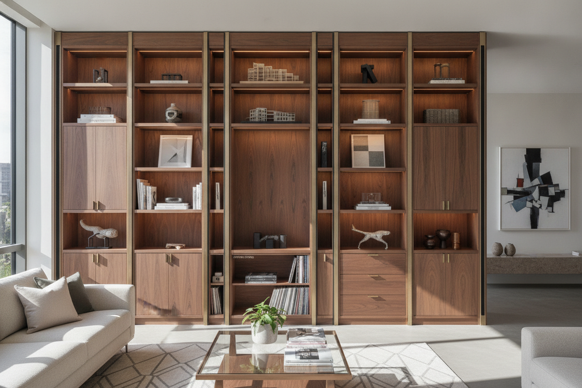 Custom Built Bookcase Planning Guide: Architectural Integration, Storage Zoning, and Structural Frameworks