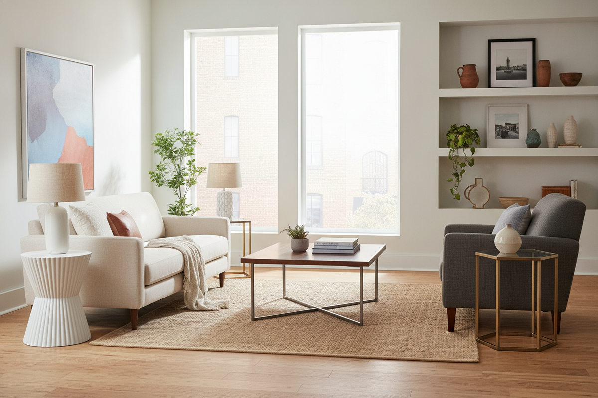 Convenience Concepts Furniture Guide: Accent Tables, Spatial Planning, and Functional Layout Frameworks