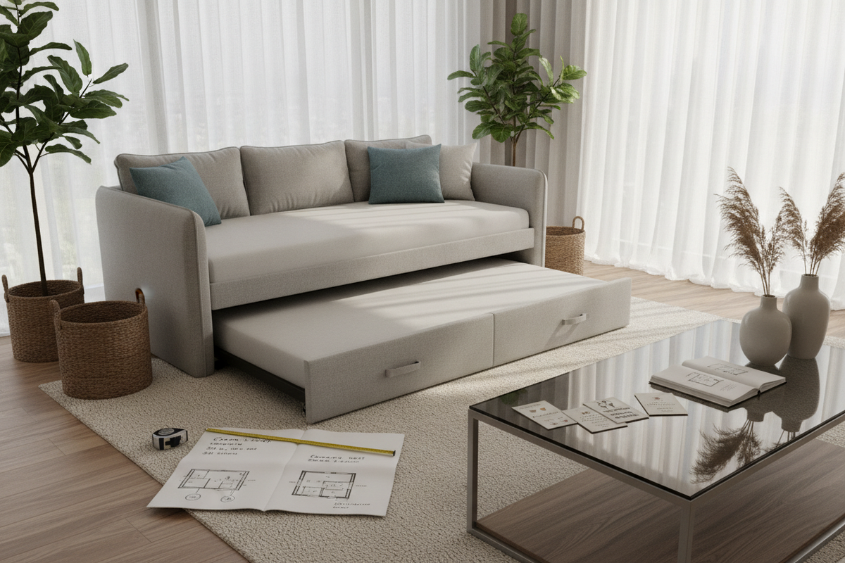 Evaluating Daybeds with Storage and Trundle: Mechanical Layouts, Clearance Planning, and Buyer Strategies