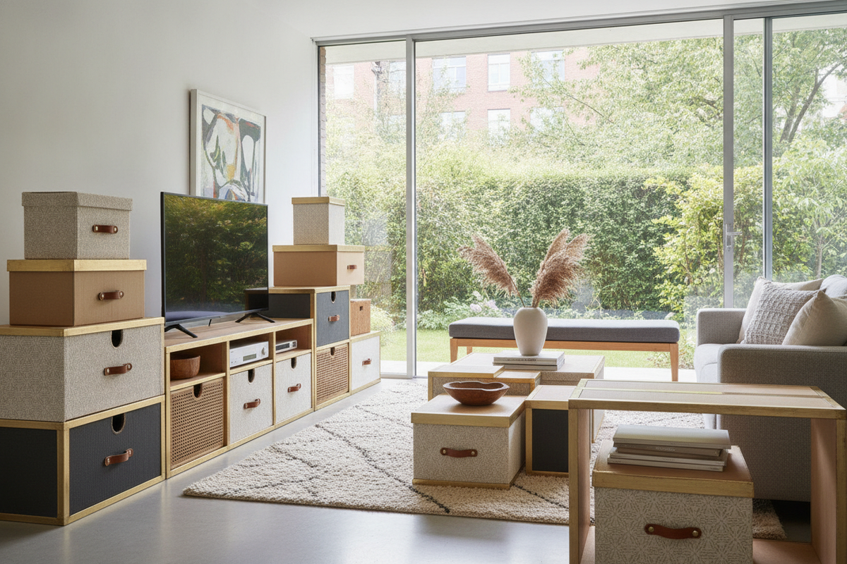 Decorating a Cardboard Box: DIY Techniques for High-End Modular Home Storage