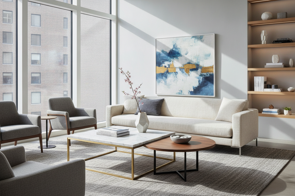 Design Within Reach Coffee Tables: Architectural Proportions, Material Strategies, and Living Room Layout Frameworks