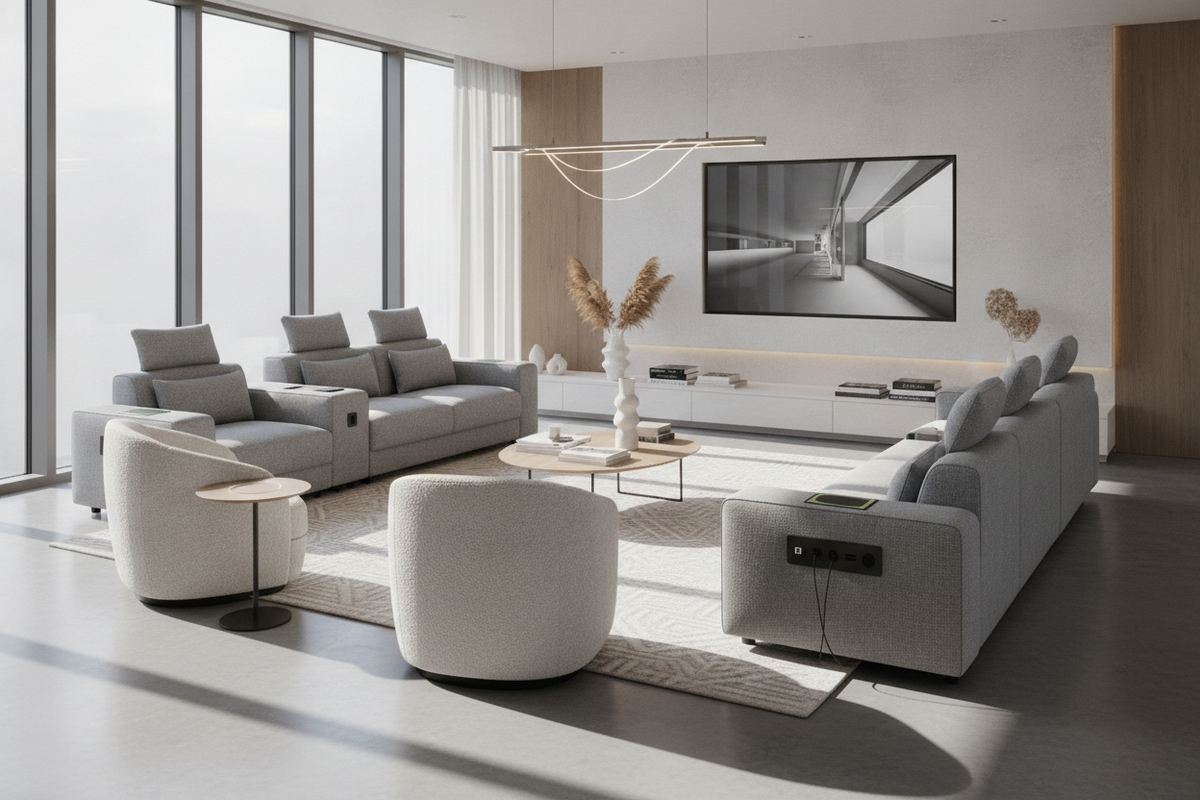 Modern Furniture Tech Guide: Smart Seating, Integrated Power, and Layout Frameworks