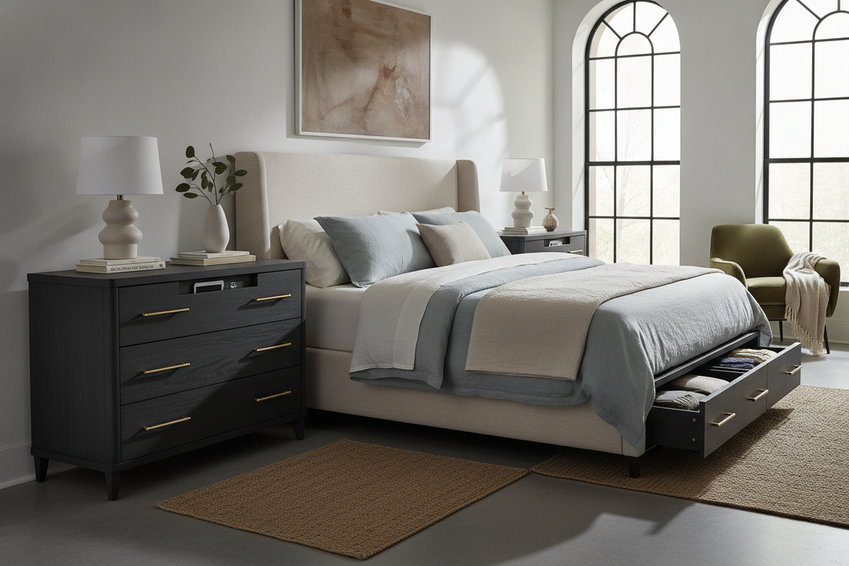 Bedside Table Dressers Guide: Layout Harmony, Storage Capacity, and Pairing Frameworks