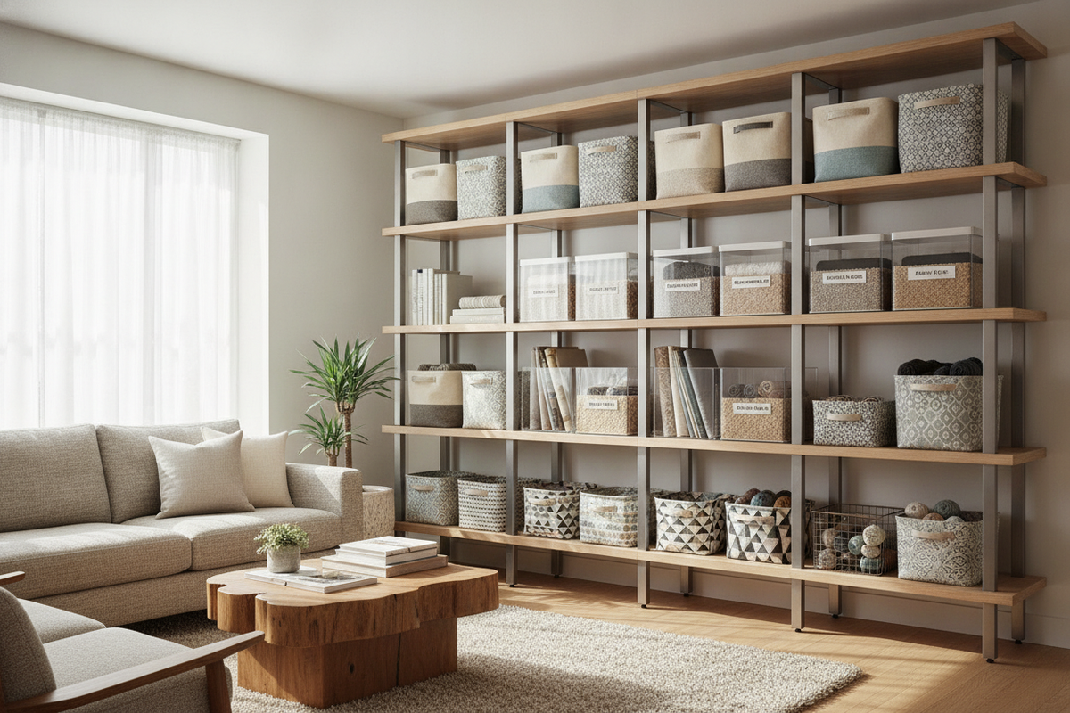 Fabric Organization Bins Guide: Sizing Frameworks, Structural Types, and Shelf Zoning