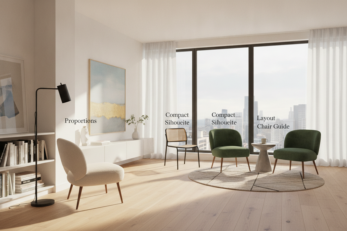 Small Accent Chair Guide: Proportions, Compact Silhouettes, and Layout Planning