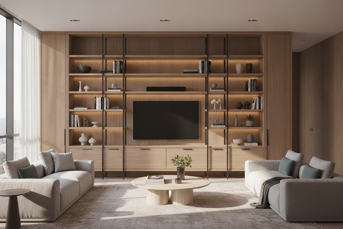 Free Standing Wall Unit Guide: Layout Architectures, Storage Zoning, and Spatial Balance