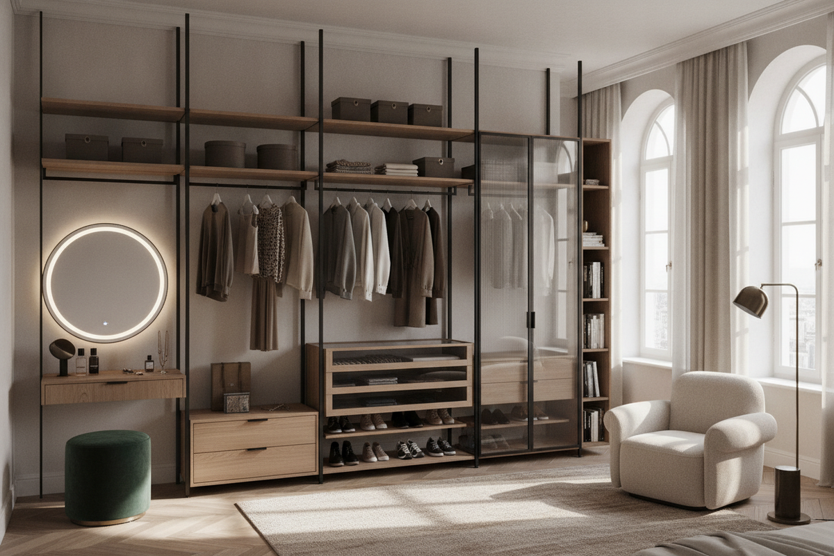 Free-Standing Closet System Guide: Layout Zoning, Frame Selection, and Wardrobe Storage Planning