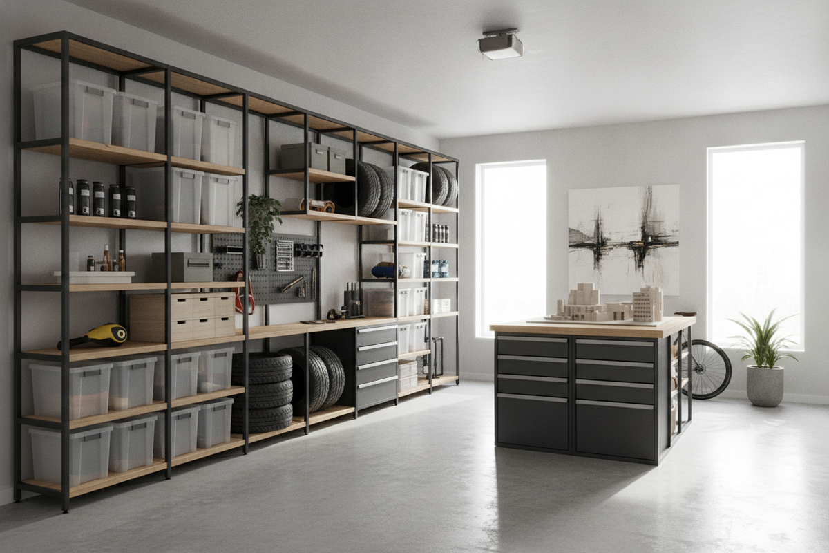 Garage Shelving Guide: Modular Racks, Frame Systems, and Layout Frameworks