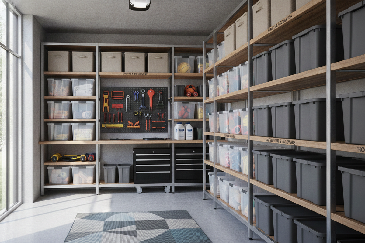 Garage Bin Organization Guide: Layout Systems, Container Selection, and Storage Zoning Frameworks