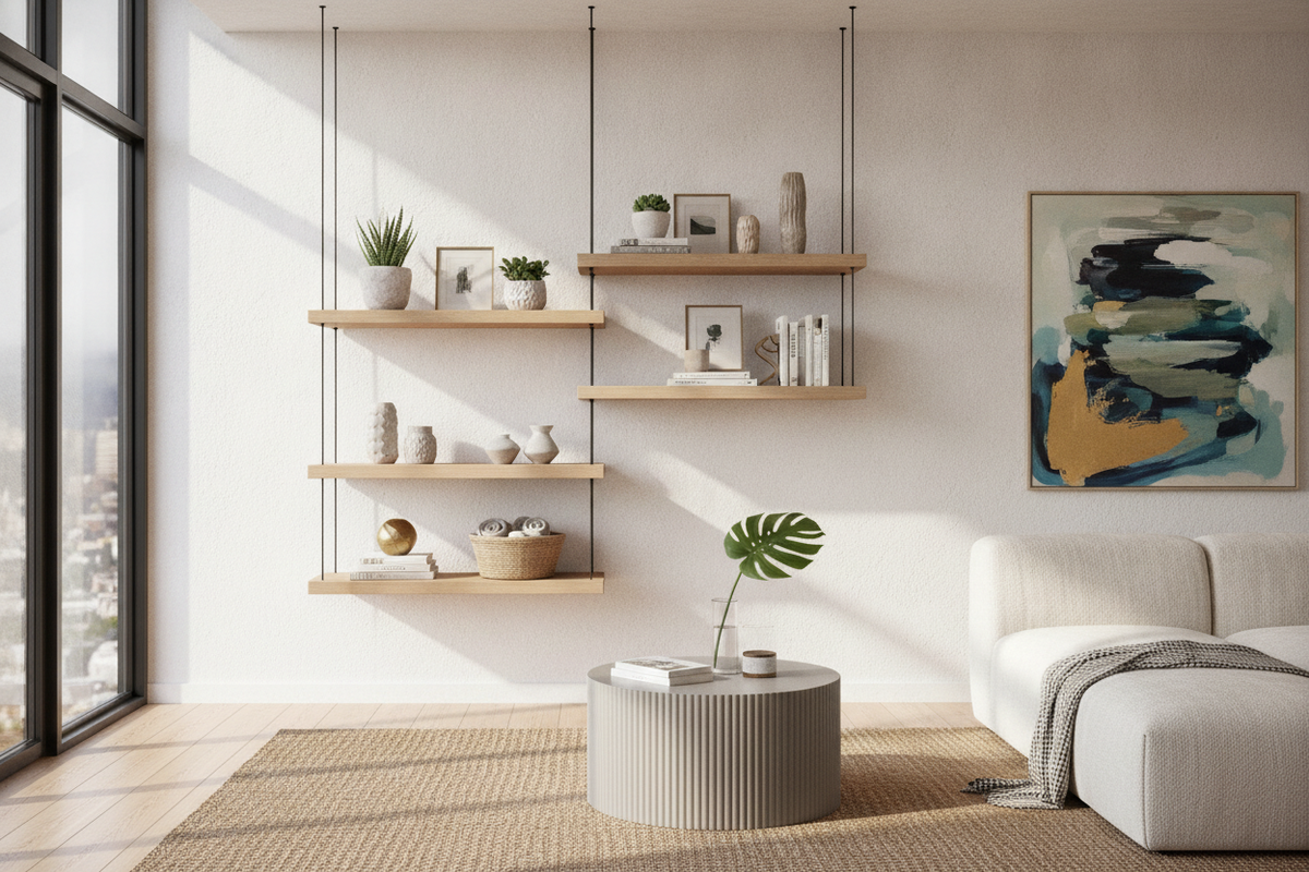Hanging Shelf Units Guide: Sizing, Layout Planning, and Wall Storage Strategies