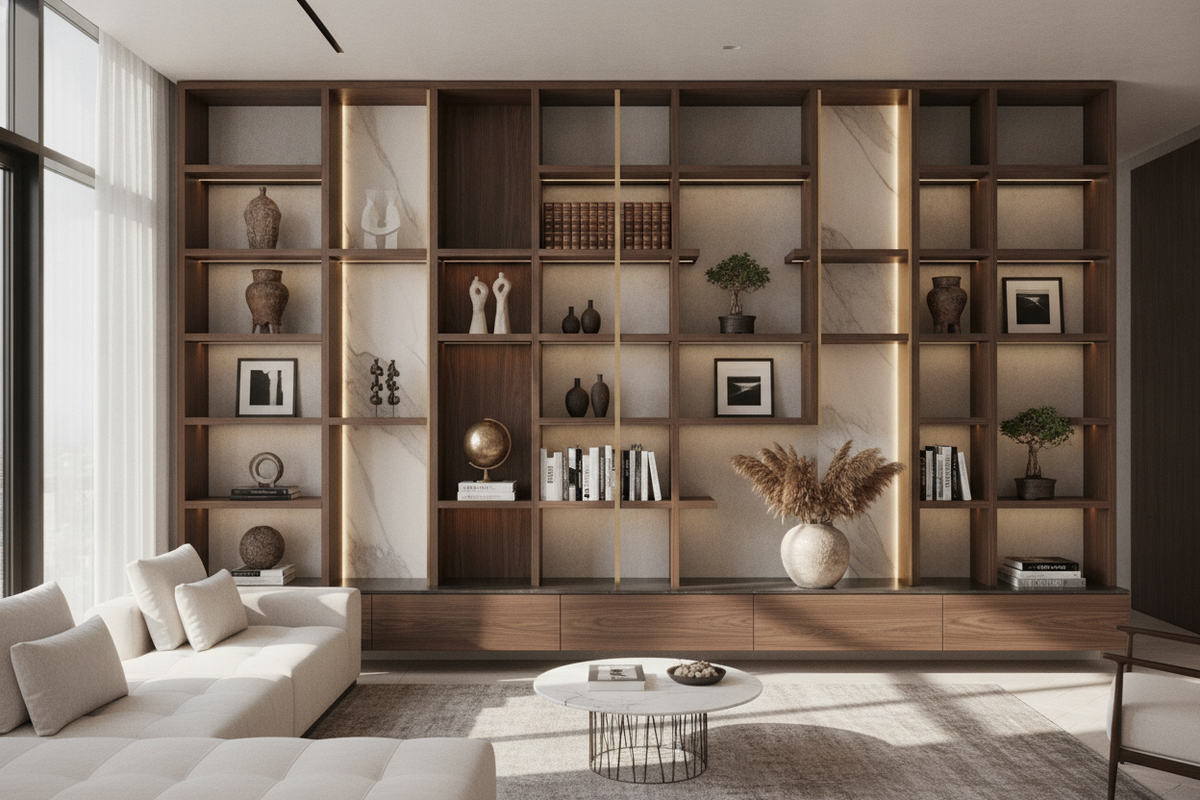 High End Shelves Guide: Architectural Styles, Premium Materials, and Curated Display Layouts