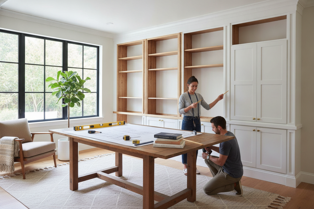 DIY Built-In Office Cabinets: Planning, Modular Framing, and Trim Integration Guide