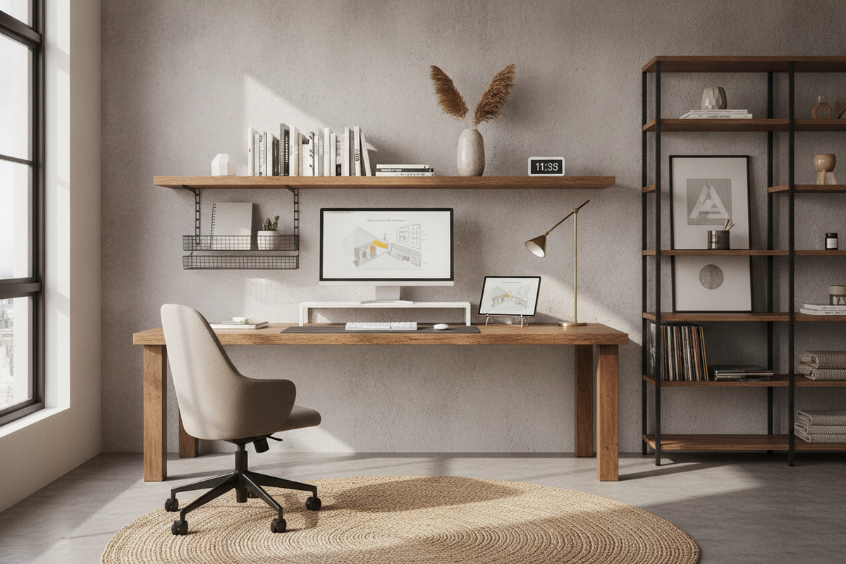 How to Add a Shelf to Your Desk: Spatial Planning, Mounting Types, and Ergonomic Setup