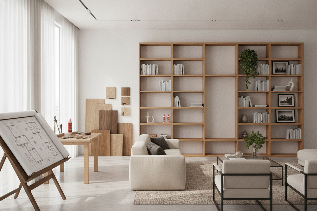 How to Build Custom Shelves: Spatial Planning, Material Selection, Joinery, and Installation