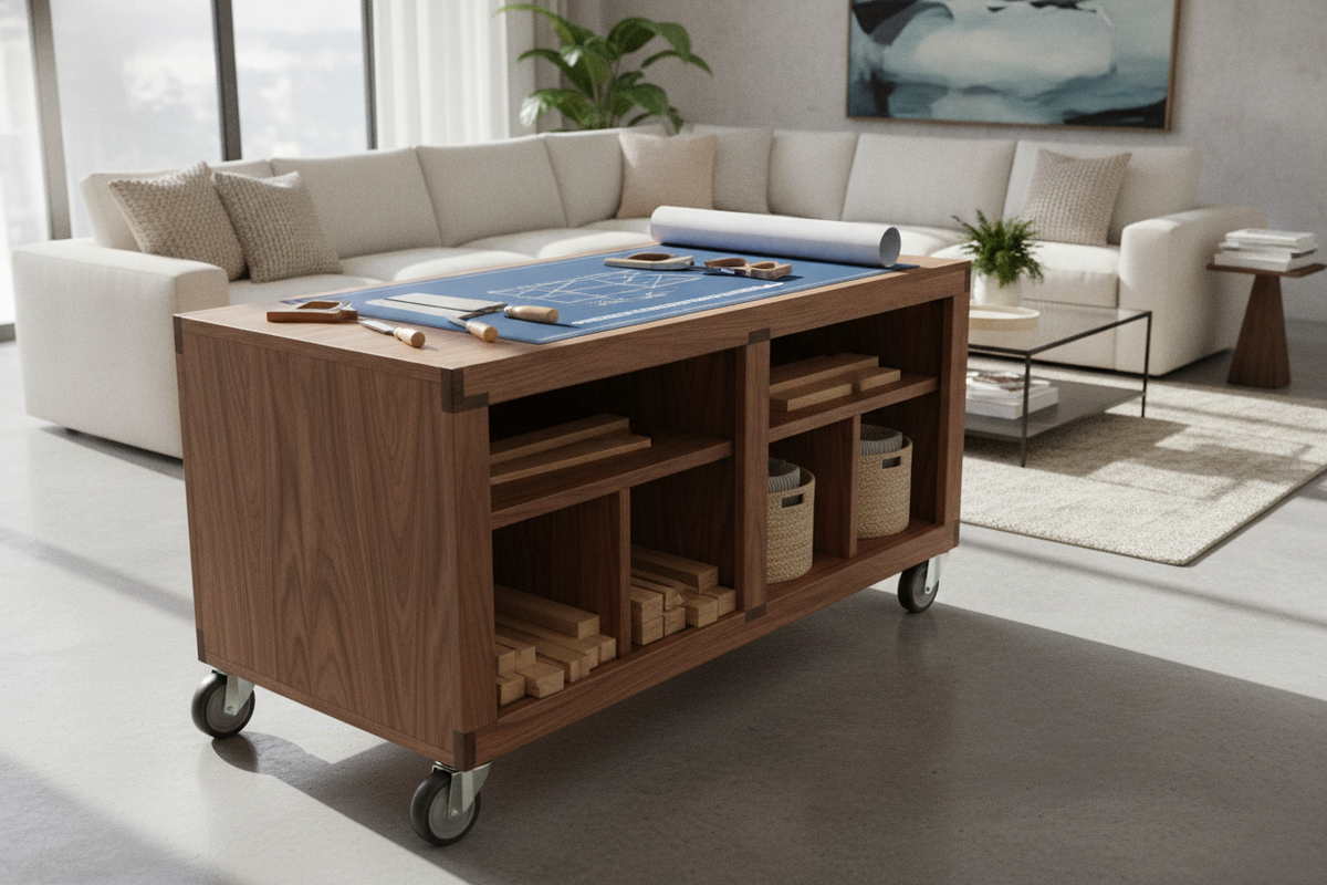 Wood Storage Bin Plans: Mobile Base Design, Joinery, and Compartment Layout Guide