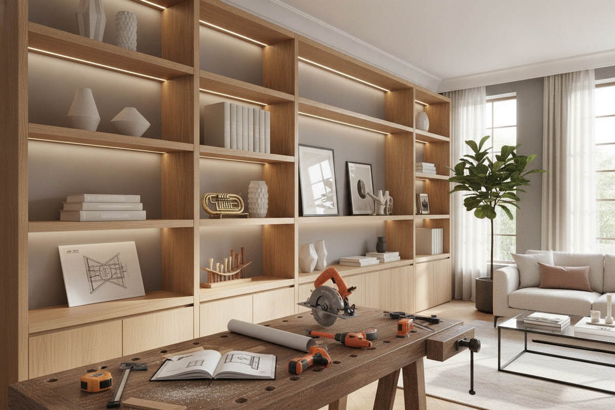 How to Build Built-In Shelves: A Step-by-Step Architectural DIY Guide