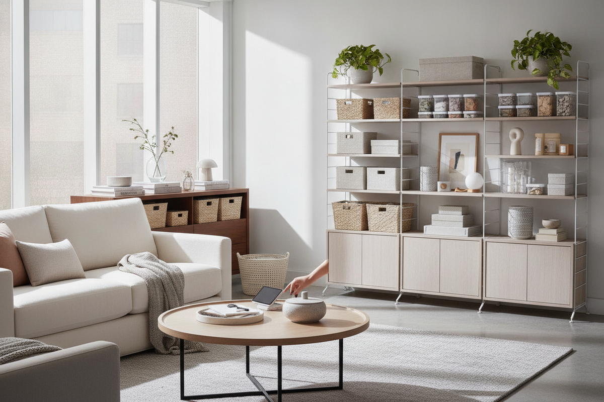 How to Be Organized at Home: Systems, Storage Furniture, and Daily Flow