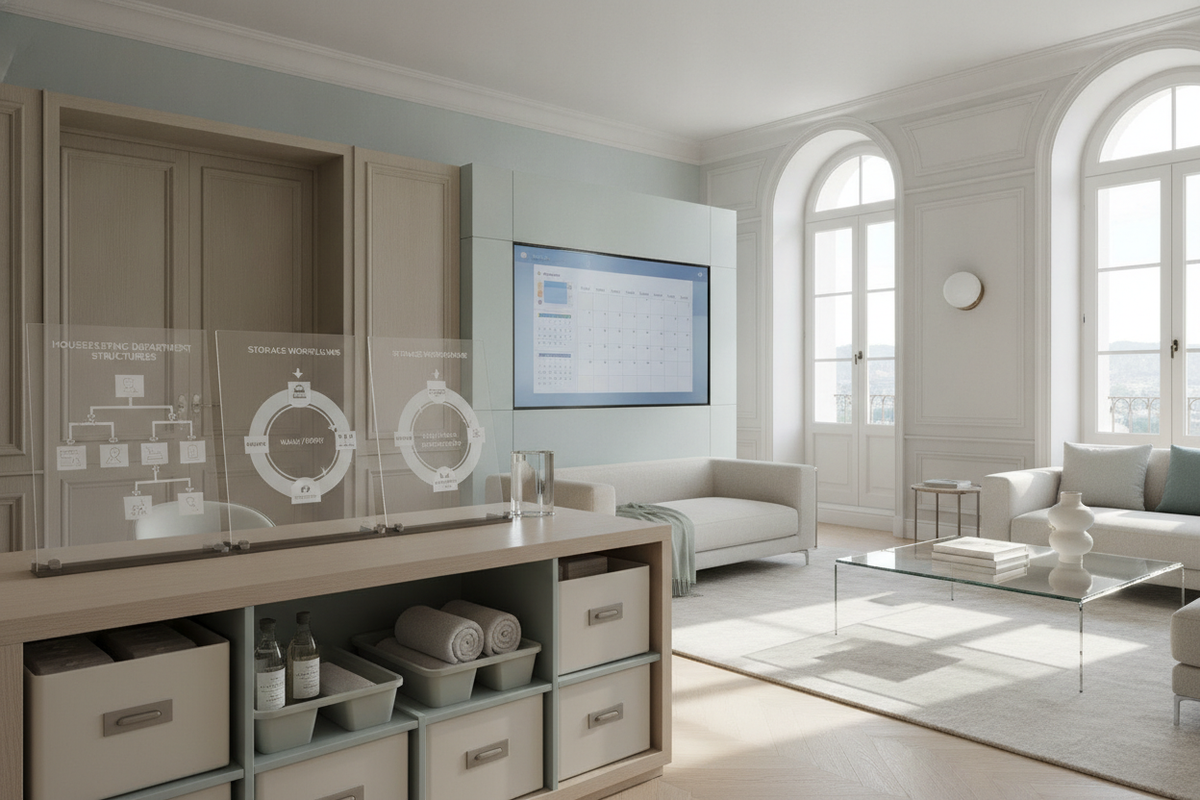 Housekeeping Organization: Charting Department Structures and Storage Workflows