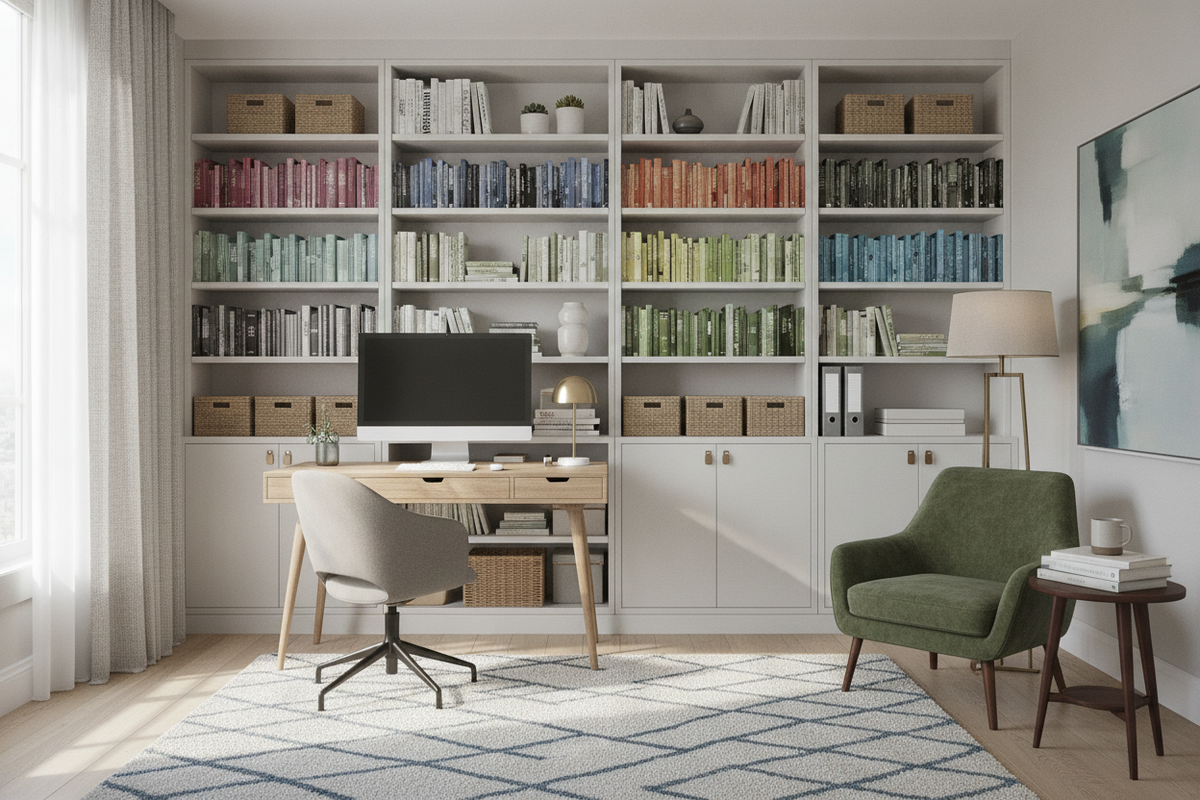 Office Bookcase IKEA Guide: Choosing Layouts, Storage Depth, and Office Ergonomics