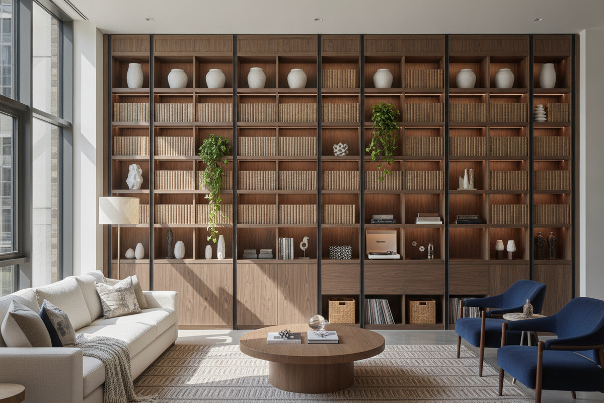 Large Wall Shelving Unit Guide: Spatial Layouts, Mounting Types, and Storage Zoning