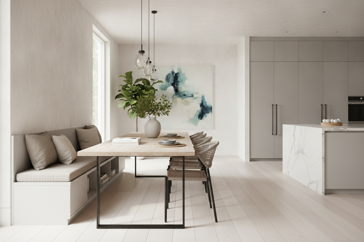 Long Narrow Kitchen Table Guide: Sizing, Heights, Seating, and Layouts