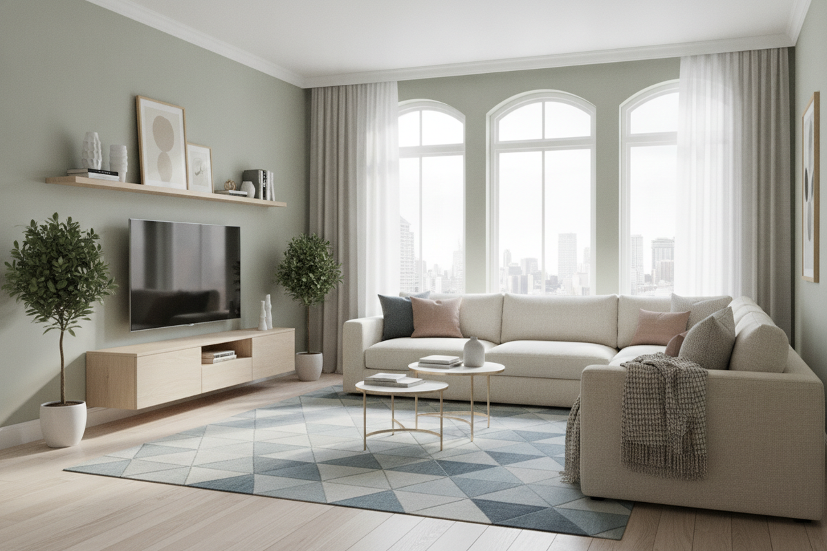 Big Couch in Small Living Room Guide: Layout Strategies, Visual Balance, and Functional Clearances