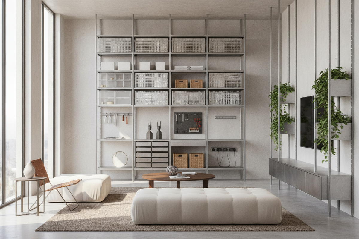 Metal Organizer Guide: Steel Builds, Storage Zoning, and Practical Room Layouts