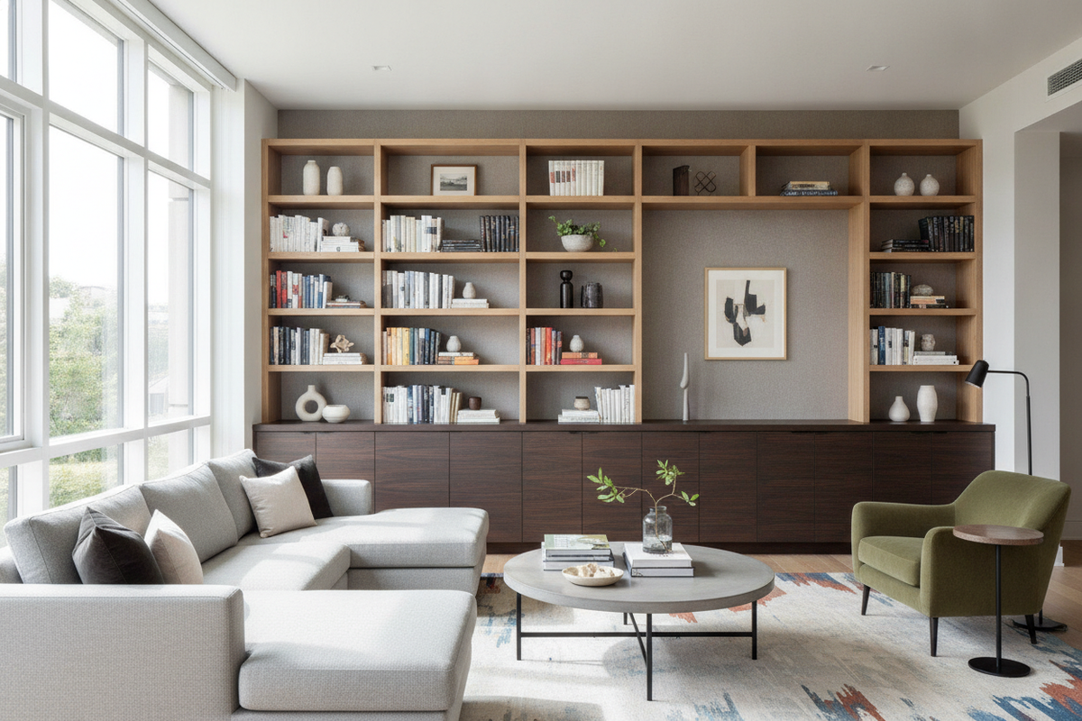 Bookshelf Cabinet Combo Buying Guide: Hybrid Storage, Sizing, and Layout Planning