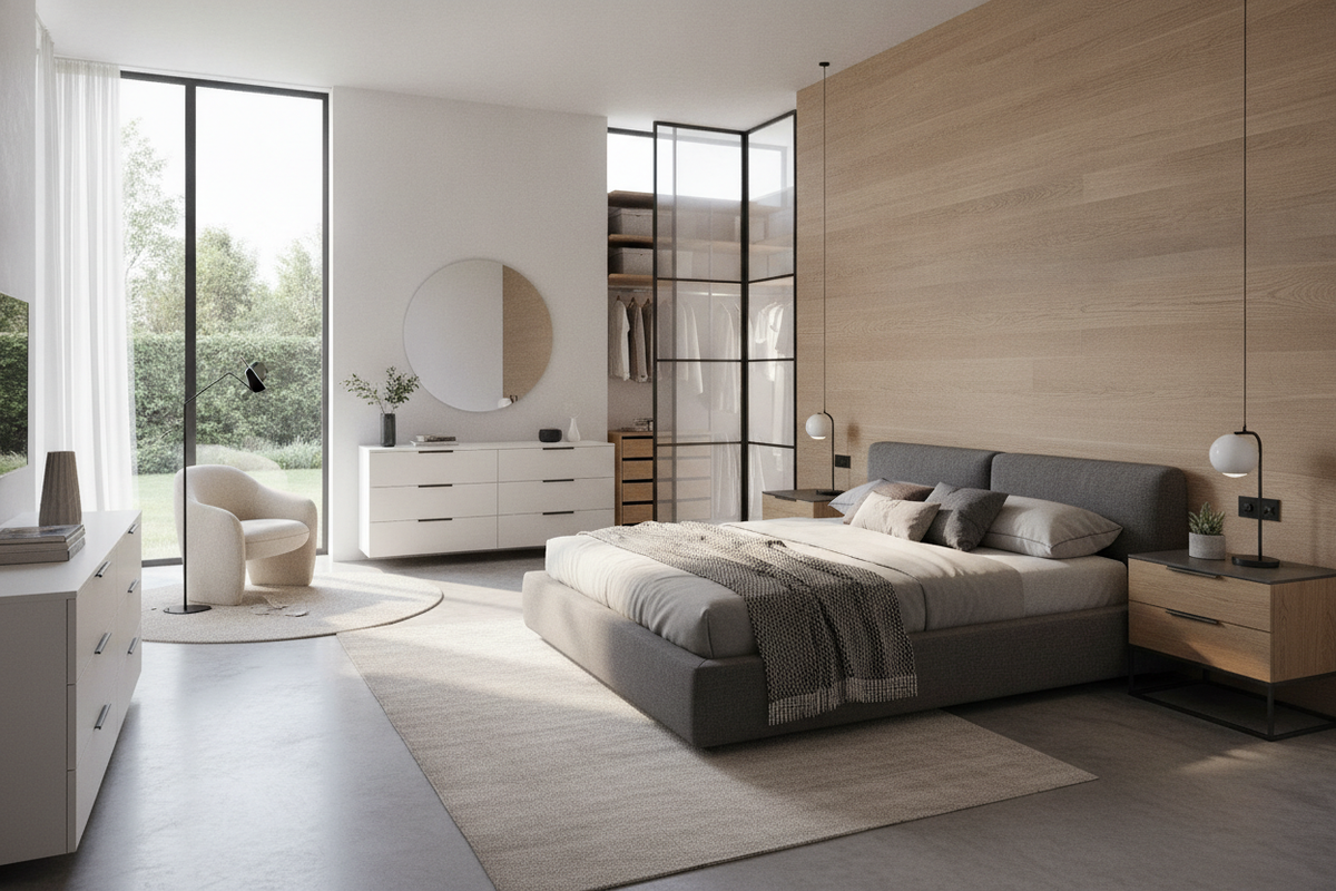 All Modern Bedroom Furniture Guide: Silhouettes, Storage Layouts, and Coordinated Sets