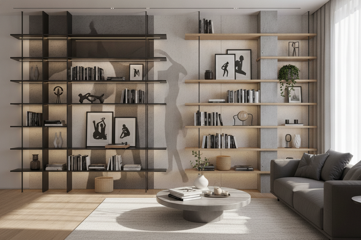 Modern Shelf Guide: Silhouettes, Material Builds, and Functional Wall Layouts