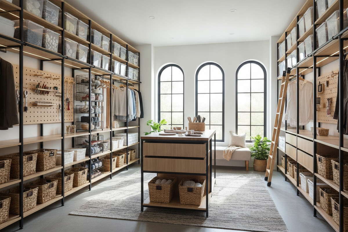 Design for Store Room: Modern Layouts, Shelving Systems, and Small-Spa ...