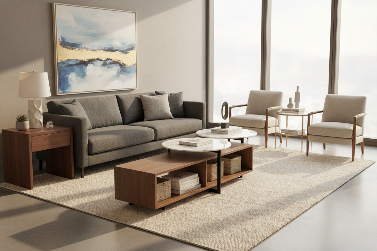 Contemporary Coffee and End Tables: Modern Coordination, Storage, and Layout Guide