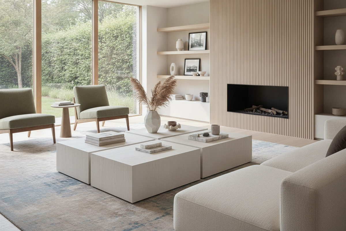 Two Coffee Table Living Room Guide: Layouts, Proportions, and Modular Styling Strategies
