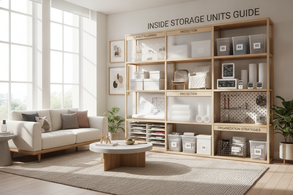 Inside Storage Units Guide: Layout Planning, Protection, and Organization Strategies