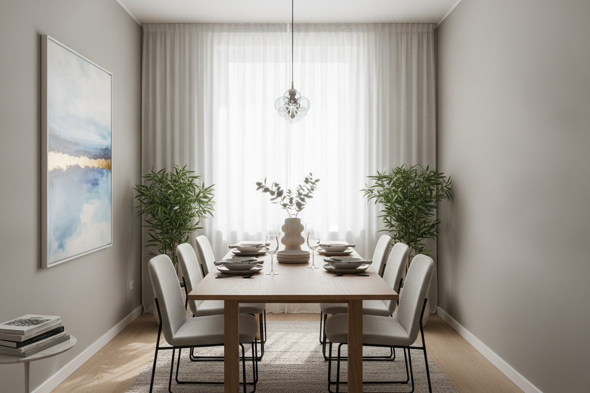 Narrow Dining Room Table Guide: Proportions, Seating, and Layout Strategies for Slim Spaces