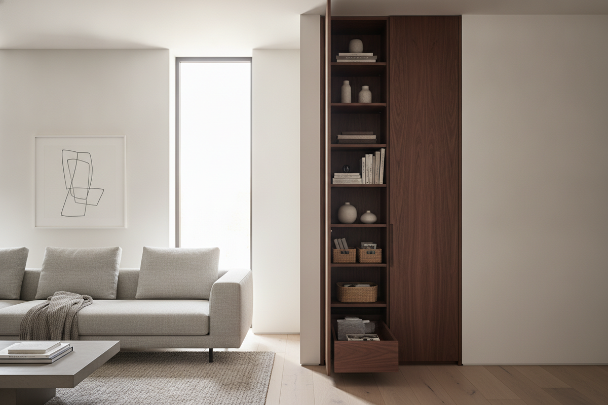 Narrow Built In Cabinet Guide: Spatial Fit, Depth Planning, and Compact Storage Design