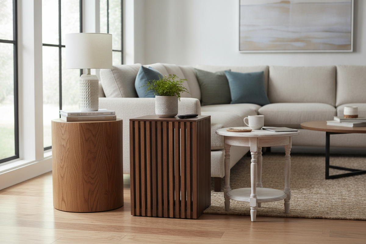 Wayfair Wood Side Table Guide: Materials, Proportions, and Smart Catalog Filtering